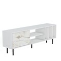 Comoda TV Pietra, Minima, 160x35x57.2 cm, alb
