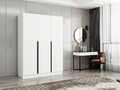 Dulap pentru haine, Minerva, Kale White, 135x210x52 cm, PAL, Alb