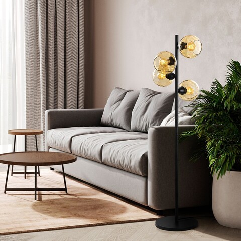 Lampadar, L'essentiel Maison, 521SHN3643, Galben/Negru