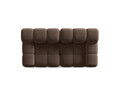 Canapea modulara 2 locuri, Bellis-51, Micadoni Home, 188x94x70 cm, catifea, maro inchis