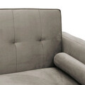 Canapea extensibila 3 locuri Success, Pakoworld, 190x80x84 cm, catifea, gri