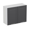 Dulap pentru bucatarie, Hanah Home, Minar, 90x72x37 cm, Alb / Antracit