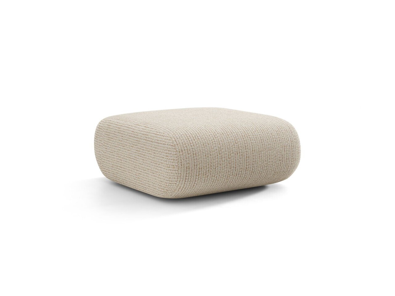 Taburet, Neo, Micadoni Home, 60x85x44 cm, tesatura Chenille Silencio, bej deschis — imaginea 3