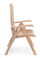 Scaun pliabil cu spatar reglabil gradina/terasa Maryland, Bizzotto, 61.5 x 64 x 109 cm, lemn de tec/otel