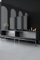 Comoda TV, Bexley, Lord, 180x47x30 cm, PAL, Antracit / Argintiu