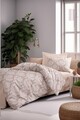 Lenjerie de pat pentru o persoana, Post - Brown, Eponj Home, 65% bumbac/35% poliester