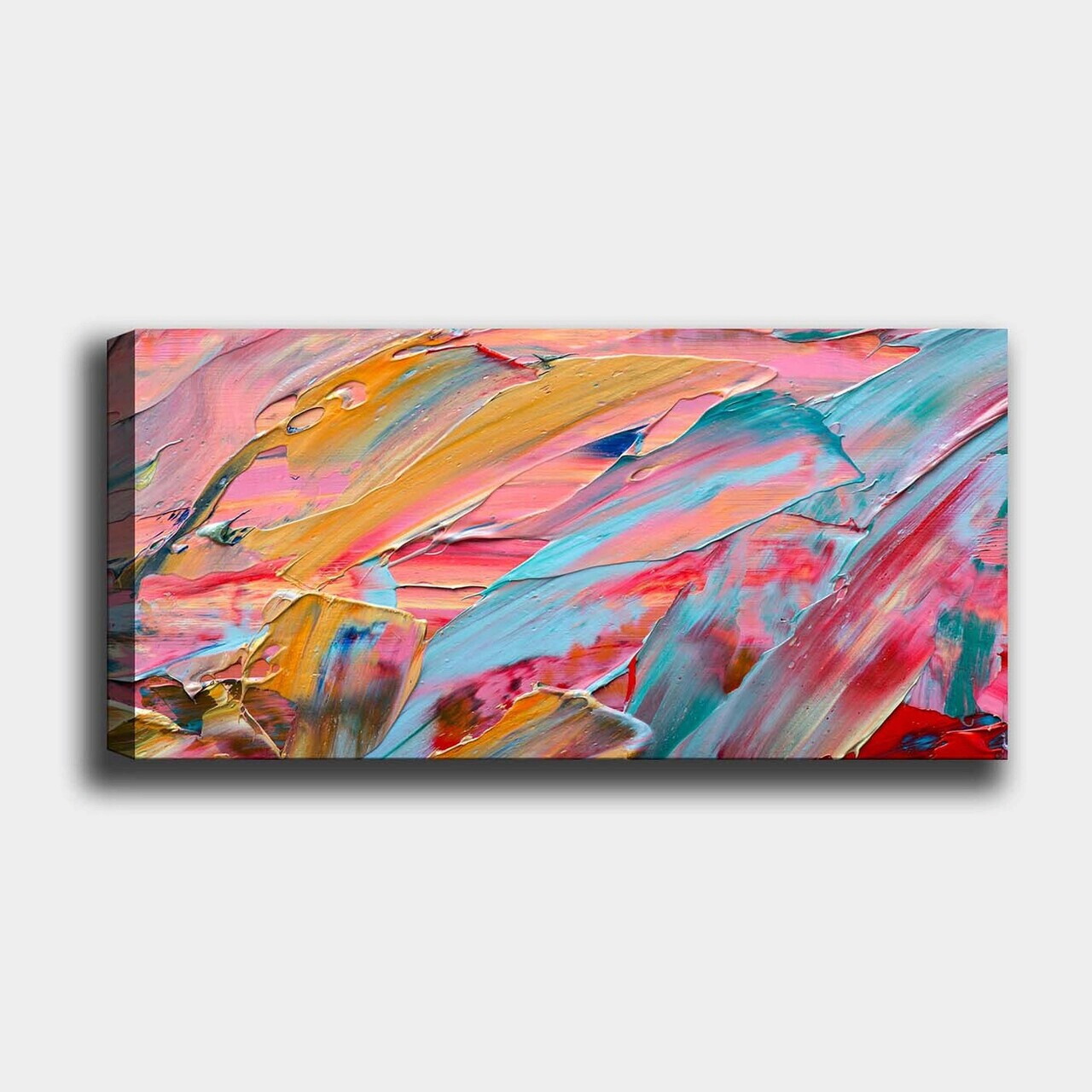 Tablou decorativ, YTY200395_50120, Canvas, Rama din lemn (grosime 3 cm), Multicolor — imaginea 2