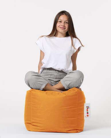 Taburet puf, Square Pouf, Ferndale, 45×45 cm, poliester impermeabil, portocaliu 45x45 imagine model 2022