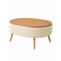 Masuta de cafea, Hanah Home, Luno, 90x45x60 cm, Bej