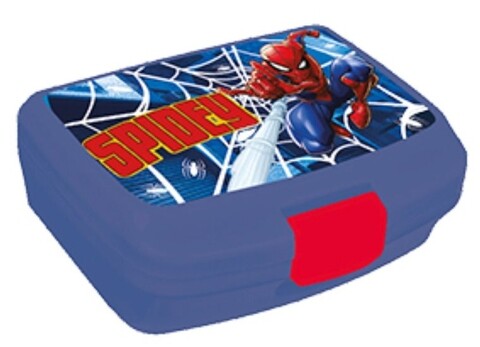 Poza Cutie sandwich Spiderman, Marvel, 17x12.2x6.5 cm, plastic, albastru