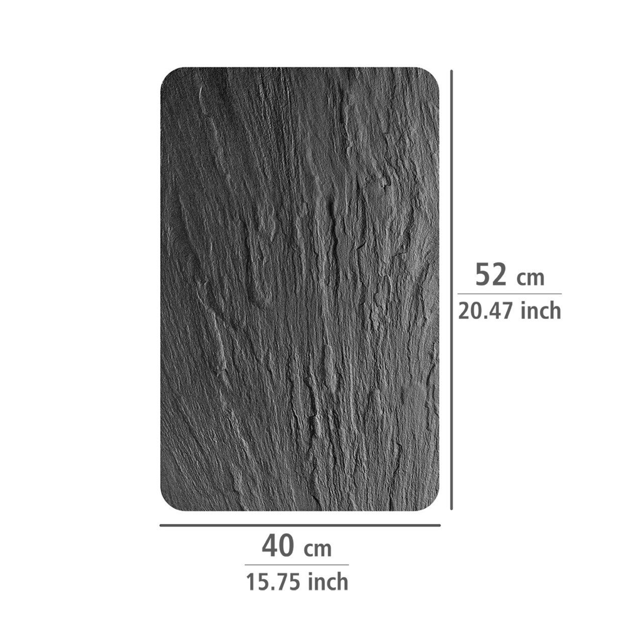 Set 2 protectii universale pentru aragaz Slate XL, Wenko, 1.8 x 40 x 52 cm, gri - 2 | YEO
