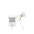 Uscator de rufe, Brabantia, Hangon Fresh, 20 m capacitate de uscare, otel, alb