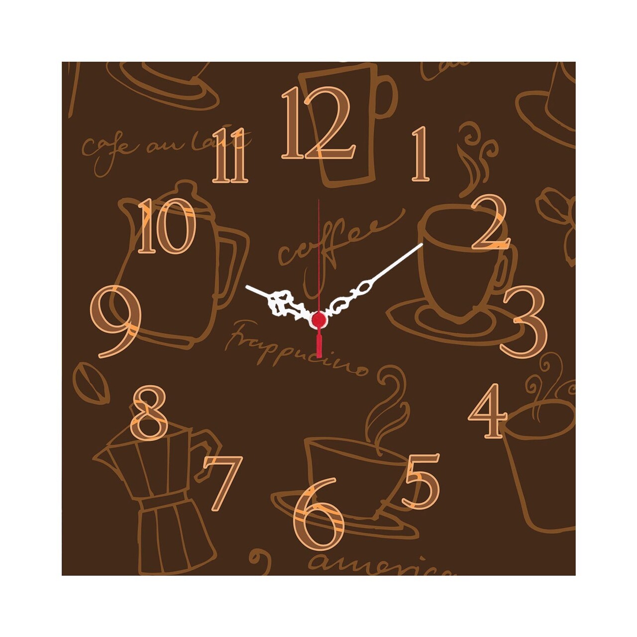 Ceas de perete, Msk-18, MDF, Dimensiune: 40 x 40 cm, Multicolor