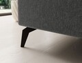 Coltar extensibil dreapta 4 locuri ELTAP, Sol-25, Solange, 292x196x84 cm, lemn/poliester, gri