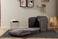 Canapea extensibilă cu 1 loc, Futon, 859FTN2880, Metal , Gri
