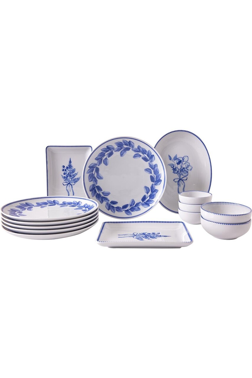 Set de mic dejun (14 piese), L'essentiel Maison, 710KTP3717, Bol Joker: 10 cm (2 bucăți), Albastru - view 5