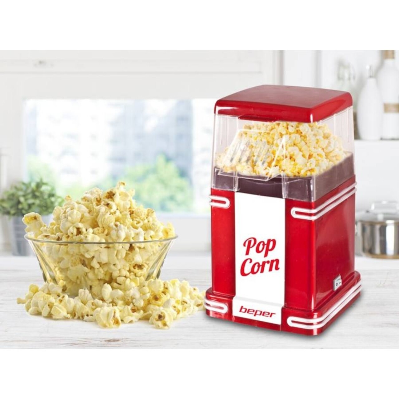 Aparat De Facut Popcorn 90.590Y, Beper, 1200 W,  28.5 X 22 X 17.6 Cm