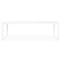 Set 8 scaune + masa, Belluno/Golf, L.240 l.100 H.75 cm, alb