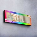 Oglinda decorativa, 40120MA-005, LEMN DE PIN, Cadru din lemn de pin (grosime: 27 mm), Multicolor