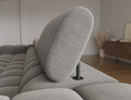 Coltar extensibil dreapta 3 locuri ELTAP, RT-06SO, Felro, 285x181x93 cm, lemn/poliester, gri inchis