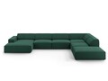 Coltar panoramic dreapta 7 locuri, Jodie, Micadoni Home, BL, 364x262x70 cm, poliester, verde