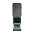 Cos de gunoi incorporat, Brabantia, Sort&Go, 2x30 L, 48.1x30.4x63.7 cm, polipropilena, gri inchis/verde jad