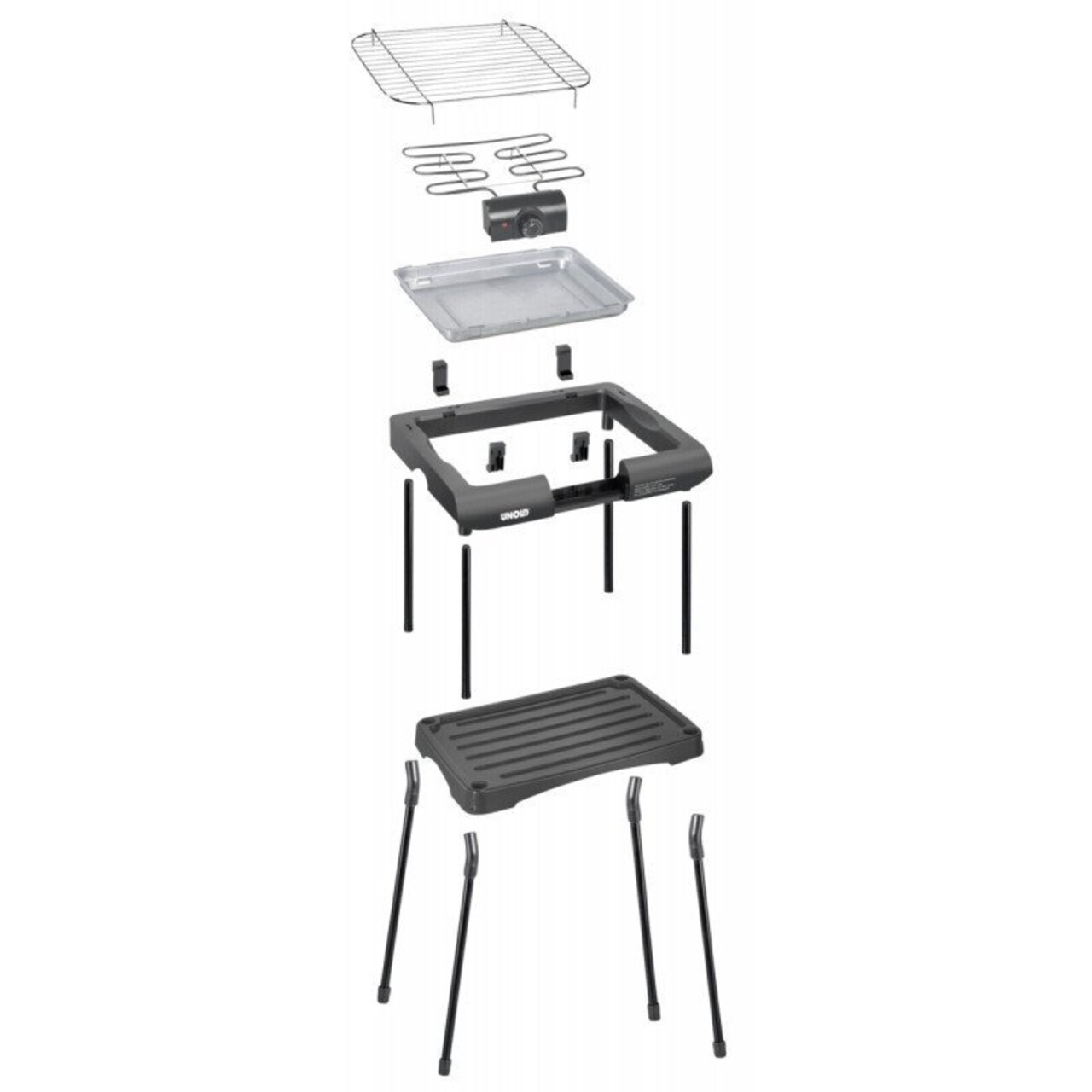 Gratar electric Black Rack, Unold, 34x24 cm, 2000 W - view 3