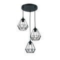 Lustra ELTAP, Bendinni, 44x110 cm, 3xE27, 15W, otel, negru