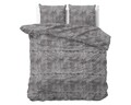 Lenjerie de pat dubla Satin SB Libbo Anthra, Dreamhouse, 3 piese, 200x220 cm, bumbac satinat, gri