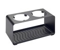 Scurgator sticle Wave, Wenko, 23.5x11.5x11.5 cm, metal/polipropilena, negru
