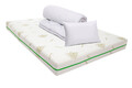 Pachet saltea Bedora Confort Relax Aloe Vera 120 x 190 x 17 cm + pilota + perna, spuma memory