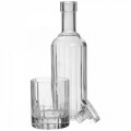 Set whisky 5 piese, Bach, Luigi Bormioli, sticla, transparenta
