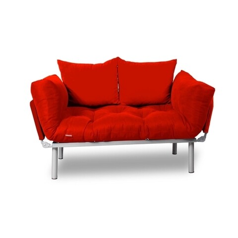 Canapea extensibila Gauge Concept, Red, 2 locuri, 190×70 cm, fier/poliester Canapele si coltare