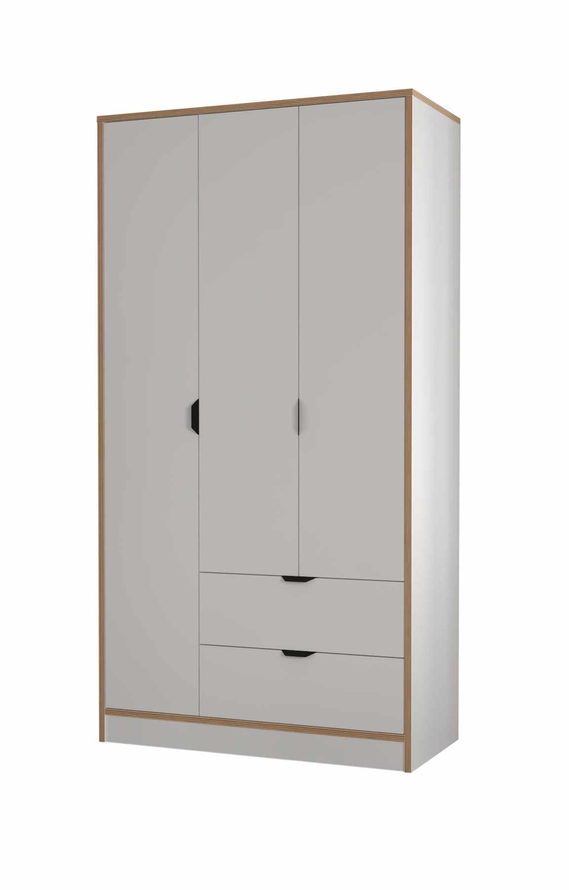 Dulap pentru haine, Hanah Home, Arden 3, 97x182x44 cm, Alb - view 9