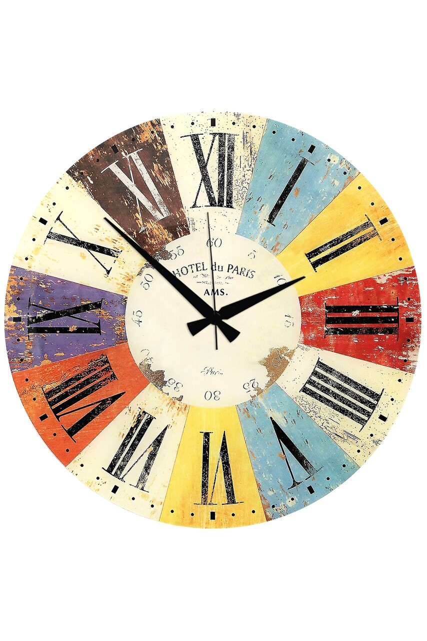 Ceas de perete, Huhuas00035, Dimensiune: 50 x 50 cm (1 bucată), Multicolor - view 2