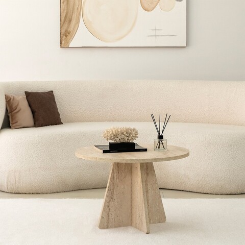 Masuta de cafea, Neostill, Mushroom, Travertin