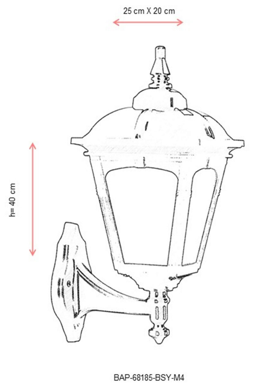 Lampa de exterior, Avonni, 685AVN1230, Plastic ABS, Alb/Negru