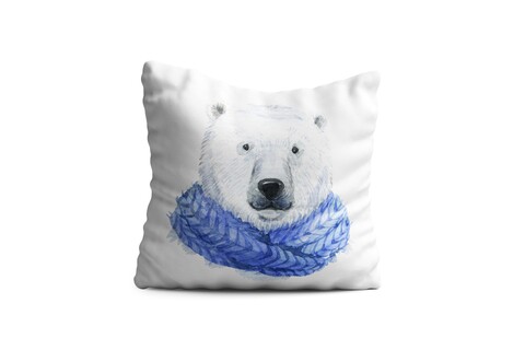Perna decorativa polar, oyo kids, 43x43 cm, poliester, multicolor