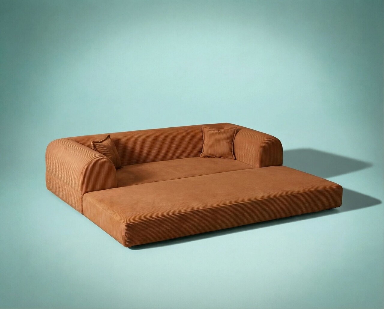Canapea extensibila 3 locuri, Atelier del Sofa, 118FVL1308, Tesatura plus reiata, Portocaliu - view 8