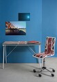Birou Young British, Bizzotto, 113 x 58 x 73 cm, otel/sticla temperata