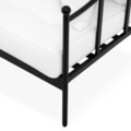 Canapea cu 2 locuri pentru gradina/terasa Firenze, 190x78x85 cm, otel/poliester, negru/alb