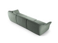 Canapea 5 locuri, Hailey, Micadoni Home, 292x102x79 cm, tesatura boucle, grafit