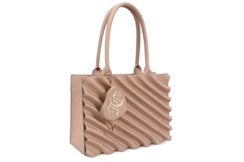 Geanta juicy couture 246, 35x13x25 cm, piele ecologica, camel