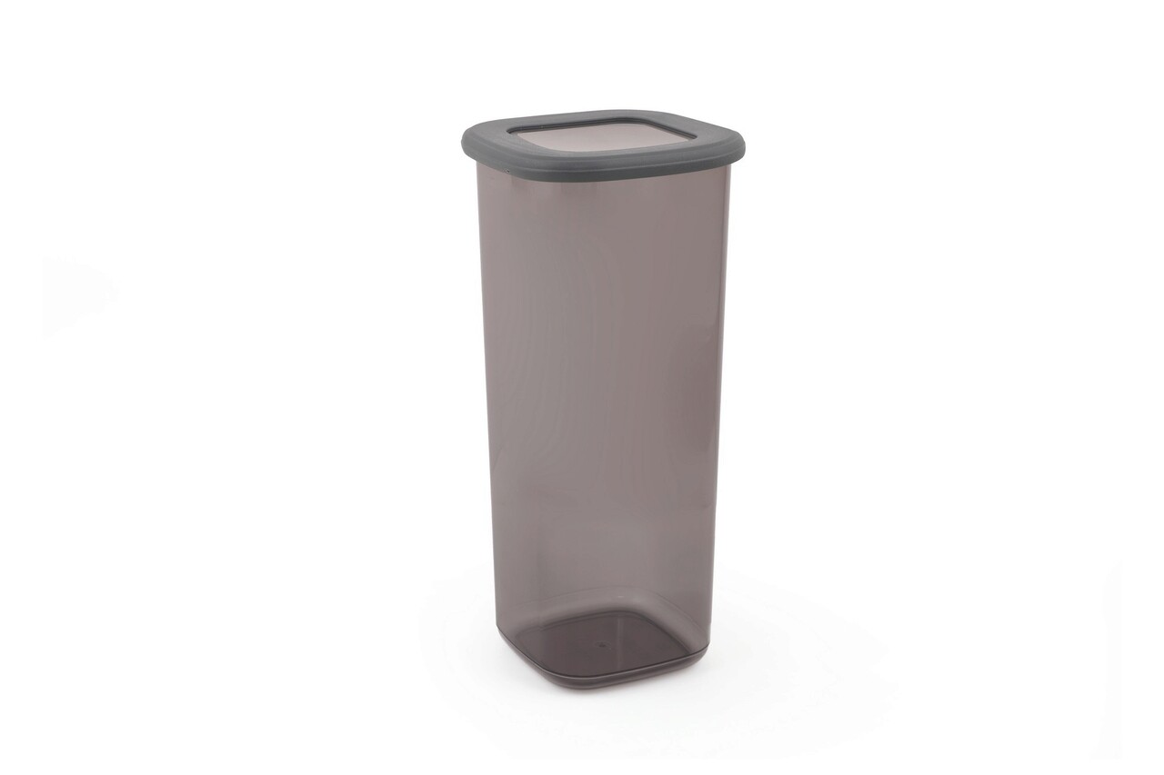 Set recipiente depozitare, Hermia, 964FRM1108, Dimensiune: 10 x 10 x 16,5 cm / 1200 ml (3 bucăți), Antracit - view 4