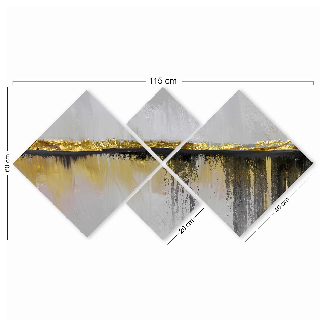 Set 4 tablouri decorative, 4MDF1969813516, MDF, Imprimat UV, Multicolor