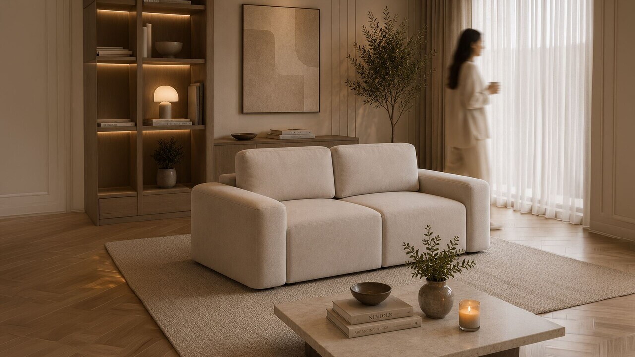 Canapea 3 locuri, Atelier del Sofa, 560ARE5314, Ecru