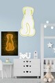Decoratiune luminoasa LED, Doggy, Benzi flexibile de neon, DC 12 V, Galben