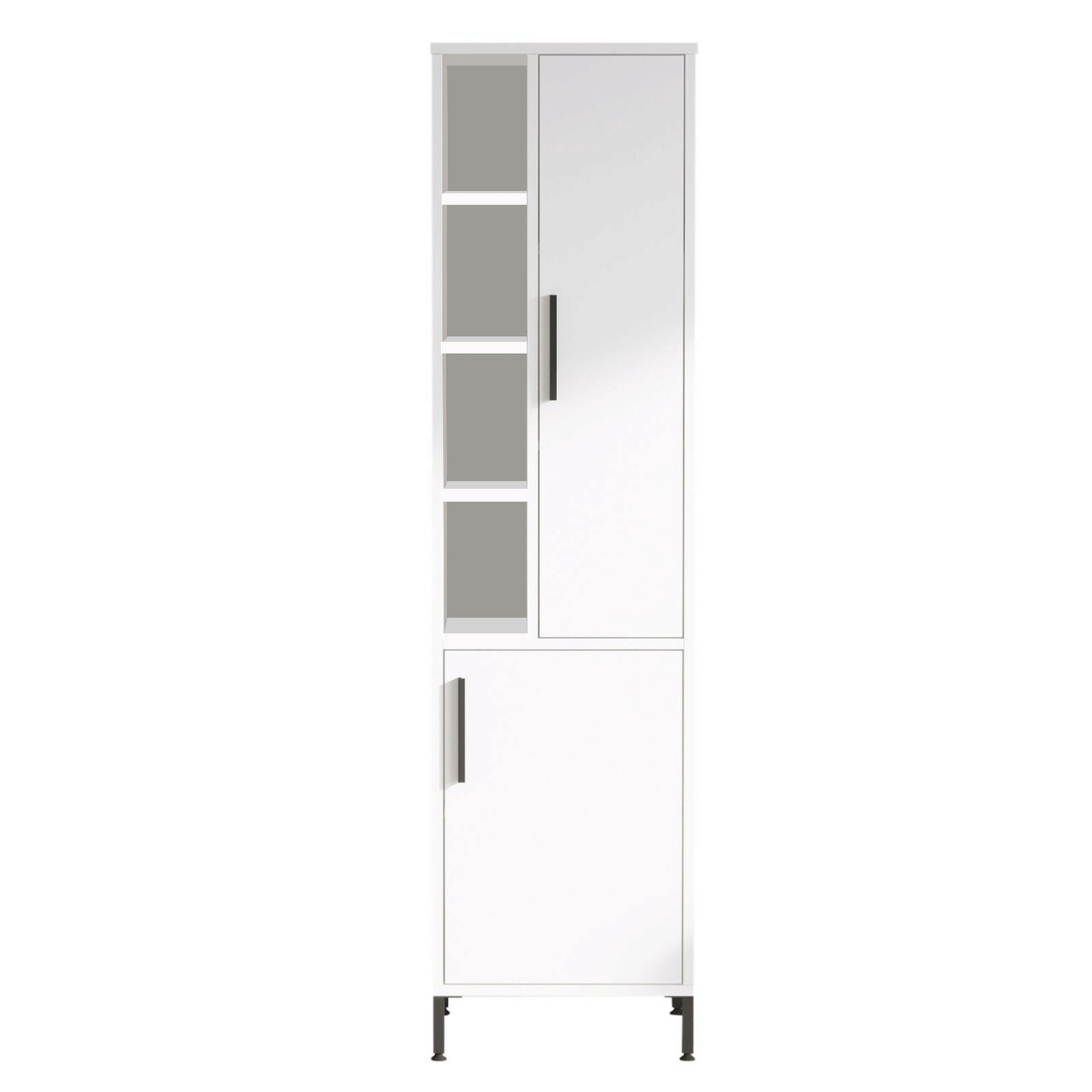 Dulap multifunctional, Locelso, VI2-W, 45x173.6x35.5 cm, Alb