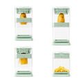 Feliator legume cu 3 lame, Brabantia, Tasty+, 11.1x11.1x15.1 cm, plastic, verde jad