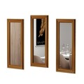 Set 3 oglinzi decorative, Siam, Lavia, MDF , Auriu